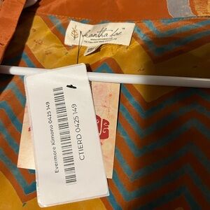 Kantha Bae Orange and Yellow Kimono